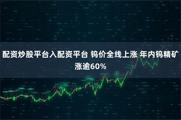 配资炒股平台入配资平台 钨价全线上涨 年内钨精矿涨逾60%